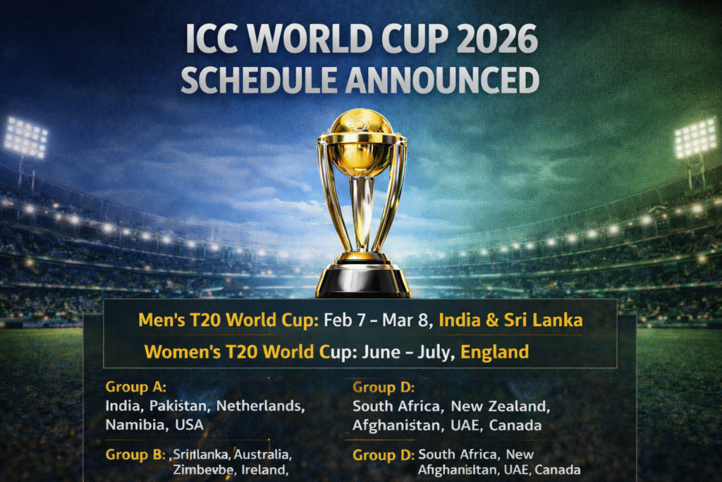 ICC World Cup 2026 Schedule