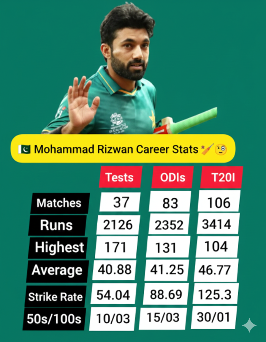 Muhammad Rizwan records
